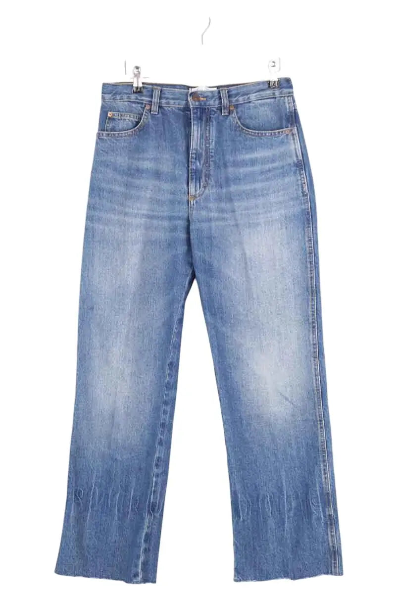Jean droit Victoria Beckham Bleu en Coton, taille XS - Seconde Main