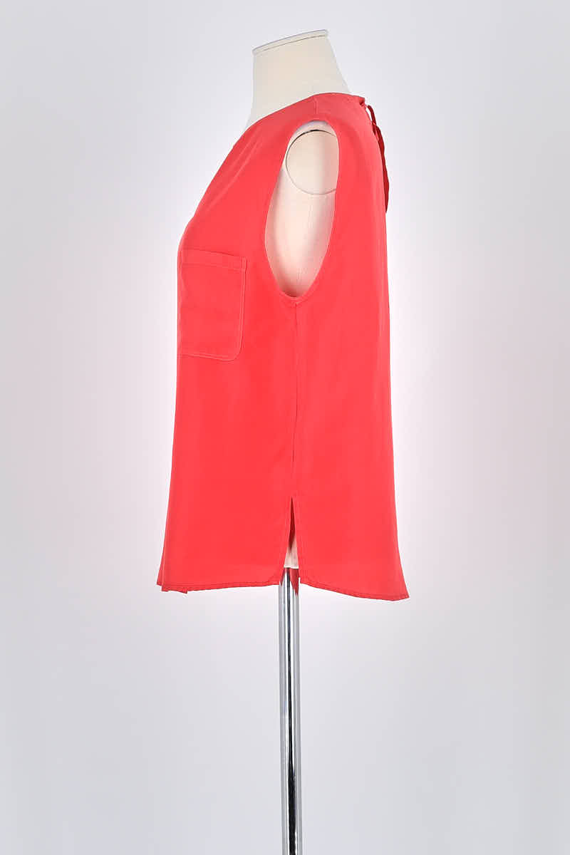 Top sans manche Pomandère  Rouge