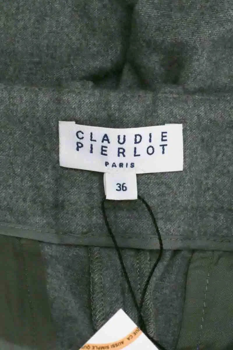 Pantalon Claudie Pierlot Gris en Laine