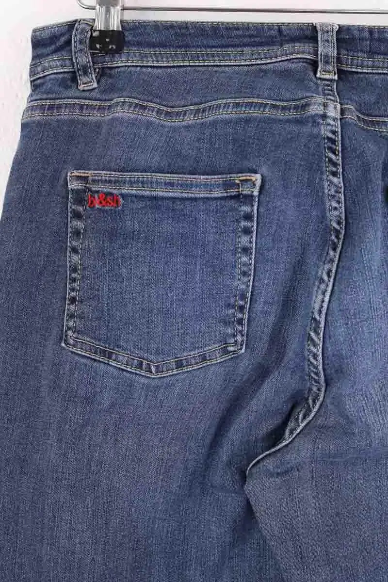 Jean slim Ba&Sh Bleu en Coton