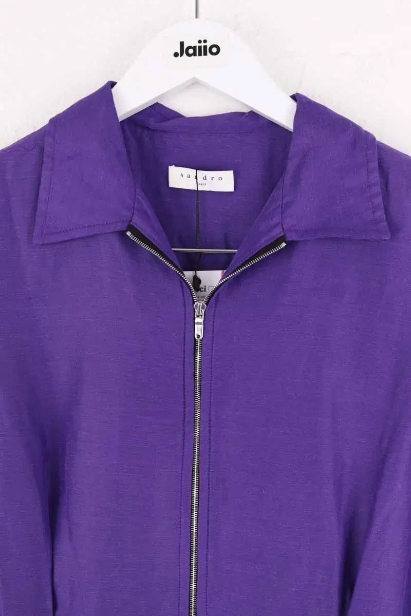 Robe Sandro Violet en Viscose