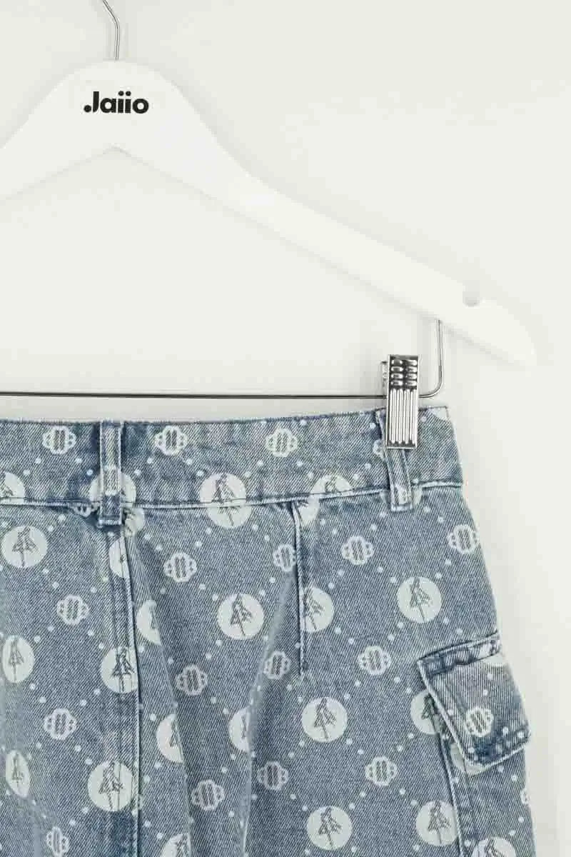 Jupe Maje Bleu en Coton
