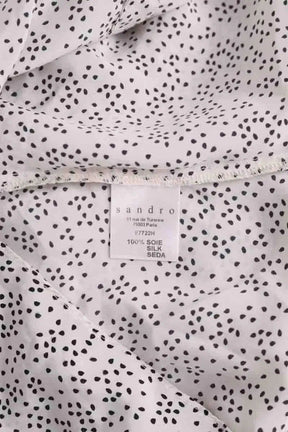 Blouse Sandro Blanc en Soie