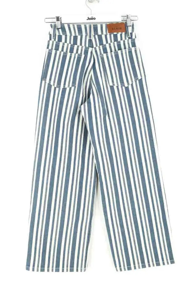 Jean large Sézane Bleu en Coton