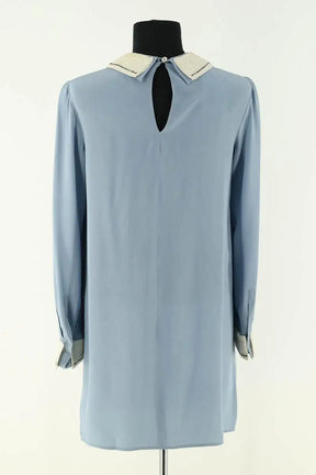 Robe Prada Bleu en Soie
