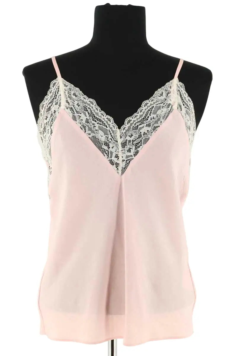 Top sans manche Maje Rose en Synthétique, taille S - Seconde Main