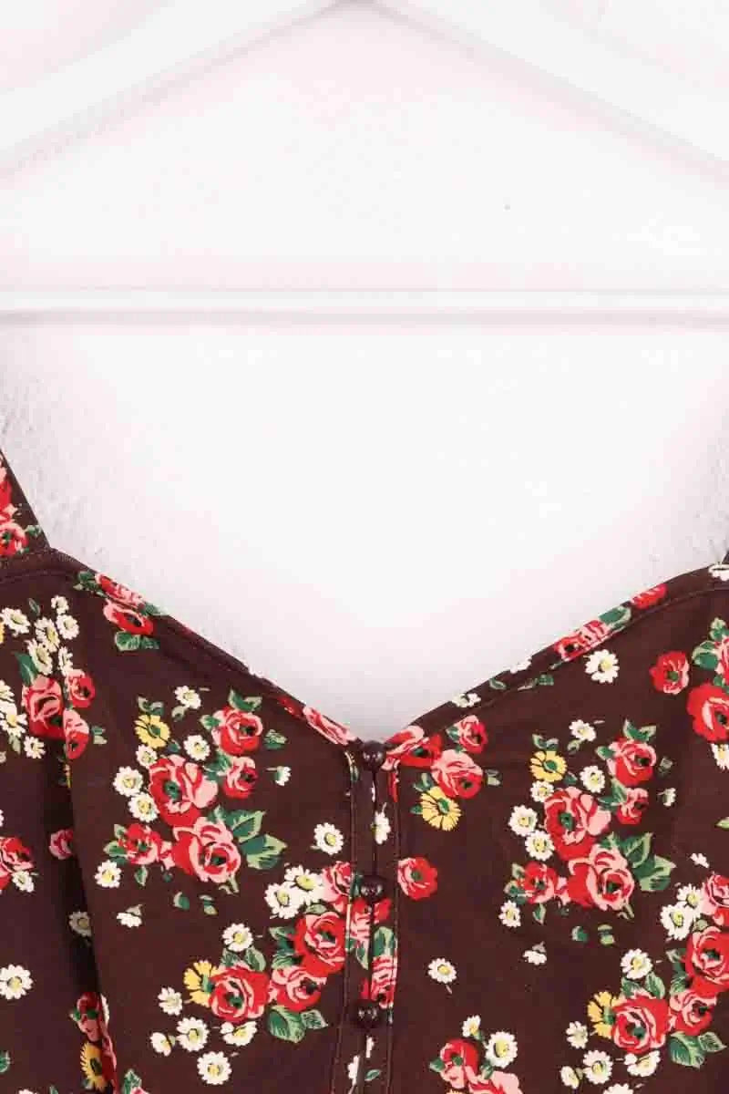 Maillot de bain Ysé Daphnée Marron en Coton