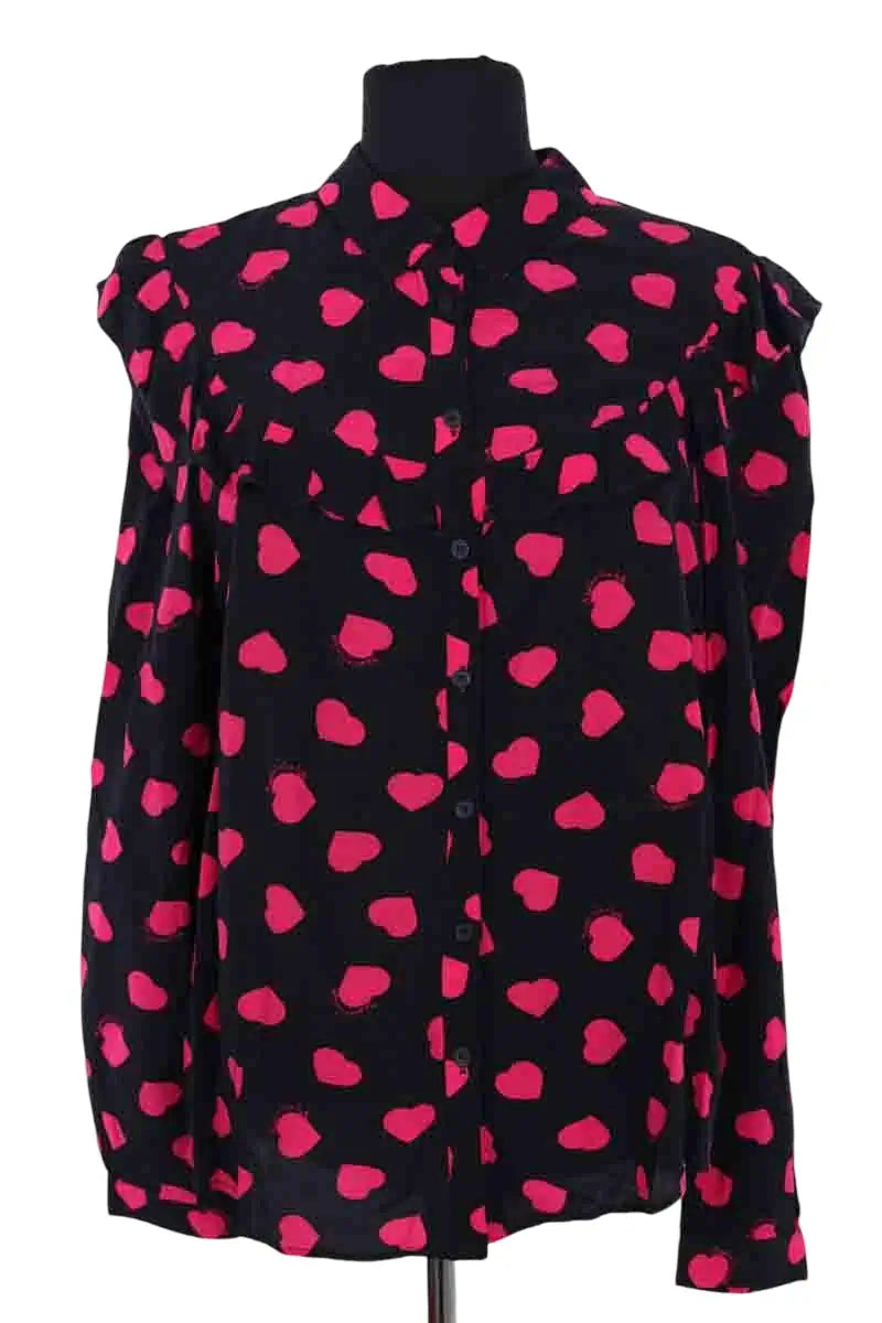 Chemise Claudie Pierlot Noir en Viscose, taille M - Seconde Main