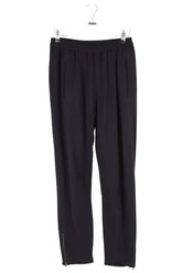 Pantalon droit Stella McCartney Noir en Synthétique, taille S - Seconde Main