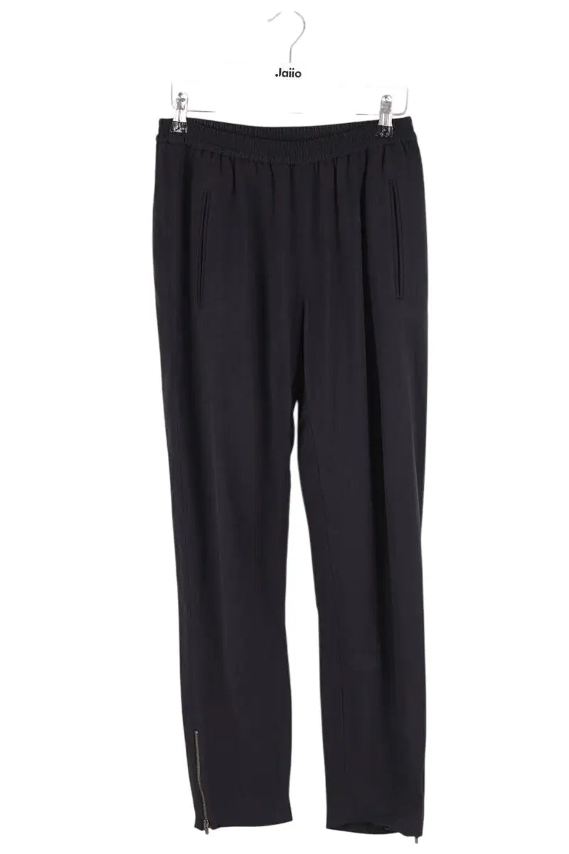 Pantalon droit Stella McCartney Noir en Synthétique, taille S - Seconde Main