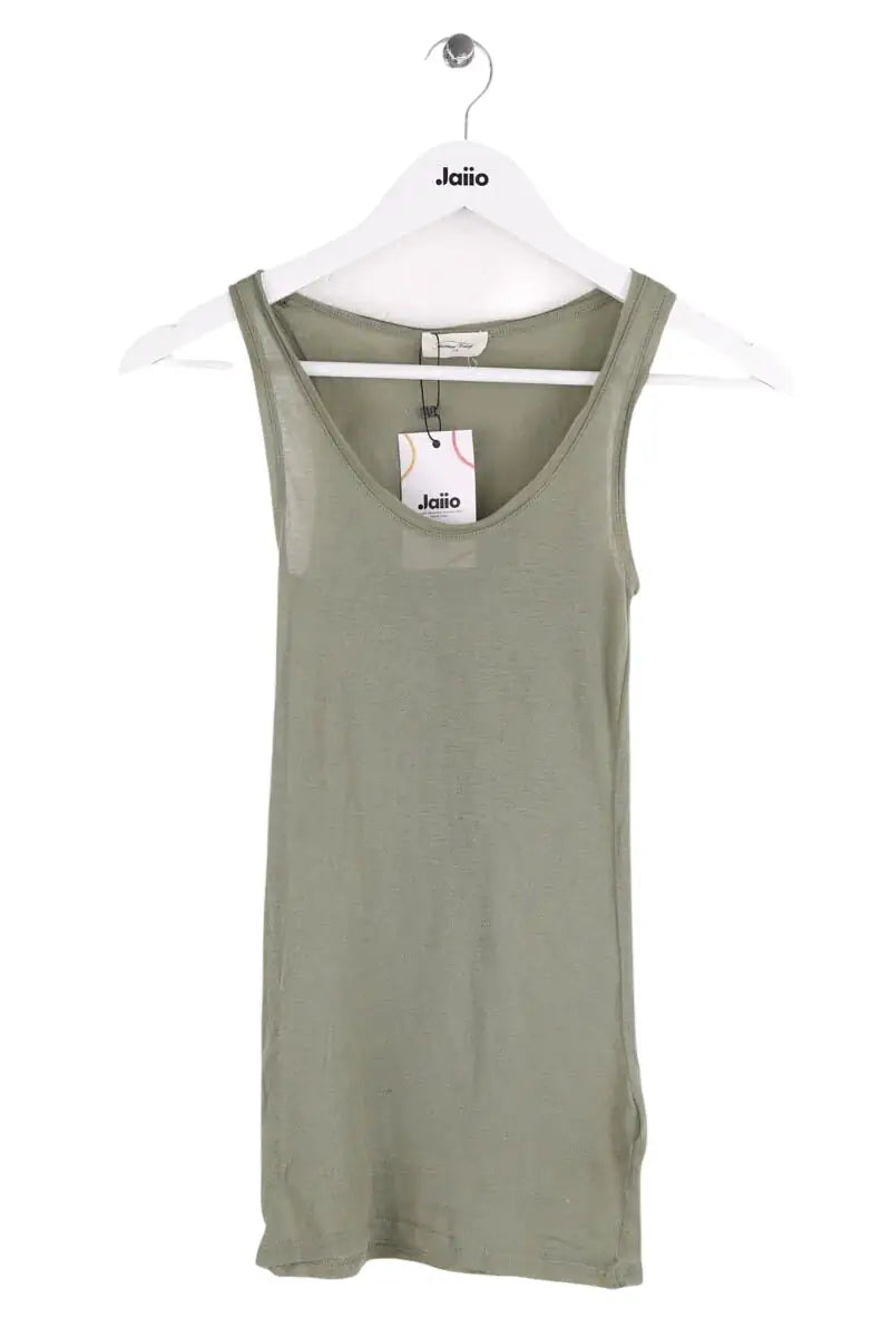 Top sans manche American Vintage Kaki en Coton, taille S - Seconde Main