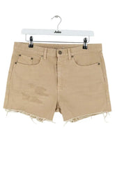 Short Saint Laurent Camel en Coton, taille M - Seconde Main
