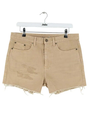 Short Saint Laurent Camel en Coton, taille M - Seconde Main
