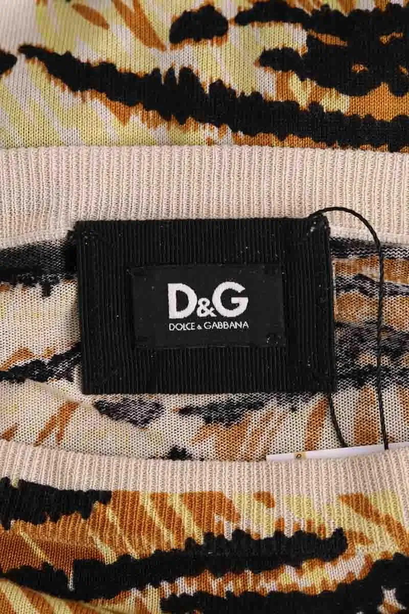 Top Dolce & Gabbana Marron en Synthétique