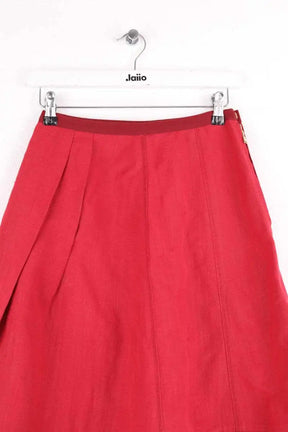 Jupe Louis Vuitton Rouge en Lin