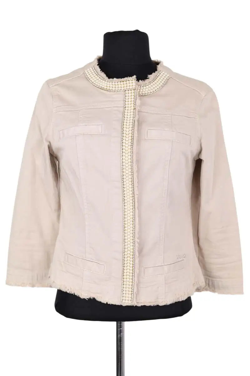 Veste Liu Jo Beige en Coton, taille S - Seconde Main