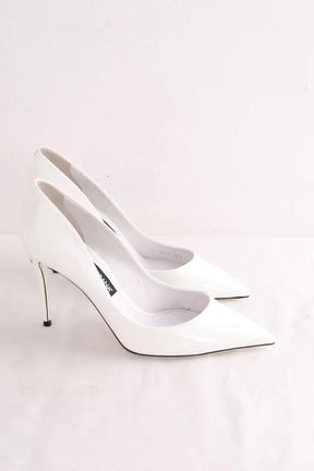 Talons Dolce & Gabbana Blanc en Cuir