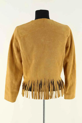 Veste Sandro Jaune en Cuir