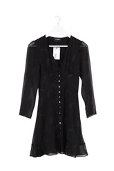 Robe The Kooples Noir en Synthétique, taille XS - Seconde Main