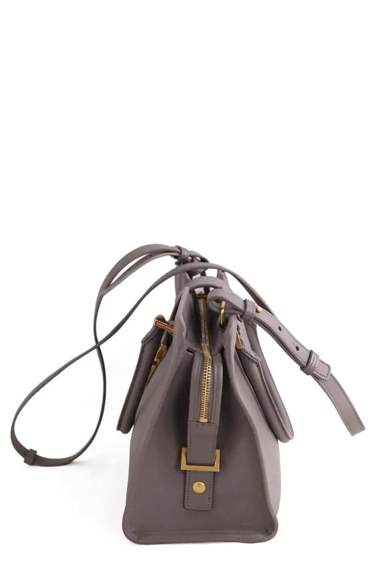 Sac à main Saint Laurent Gris en Cuir
