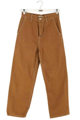 Jean droit Carhartt Armanda Camel en Coton, taille XS - Seconde Main