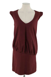 Robe Ba&Sh Bordeaux en Soie, taille XS - Seconde Main