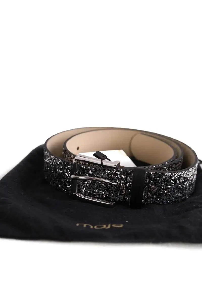 Ceinture en cuir Maje Argent en Cuir