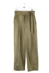 Pantalon large Sandro Kaki en Viscose, taille M - Seconde Main