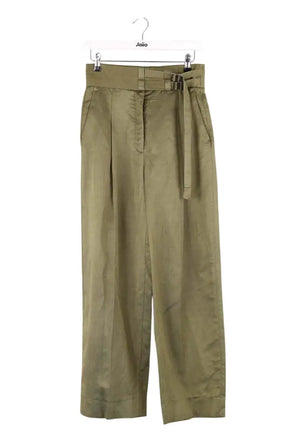 Pantalon large Sandro Kaki en Viscose, taille M - Seconde Main
