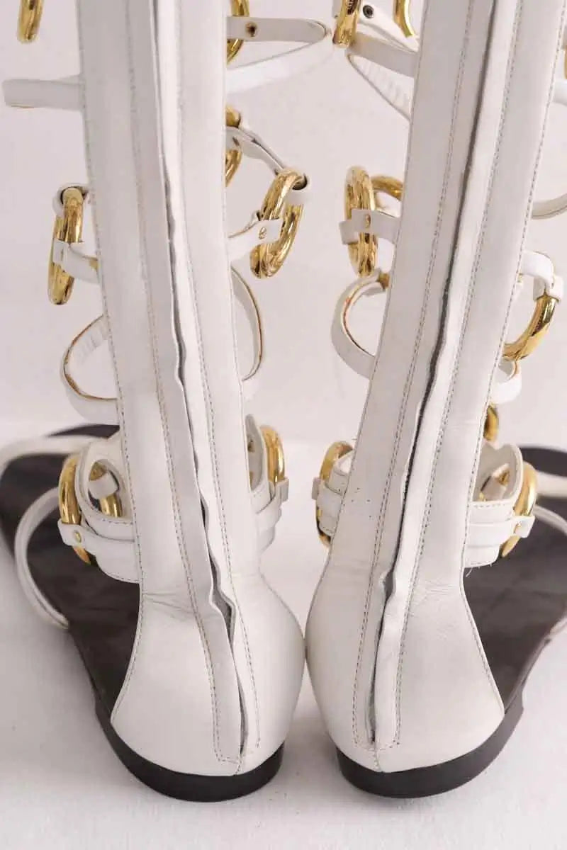 Ballerines Giuseppe Zanotti Blanc en Cuir