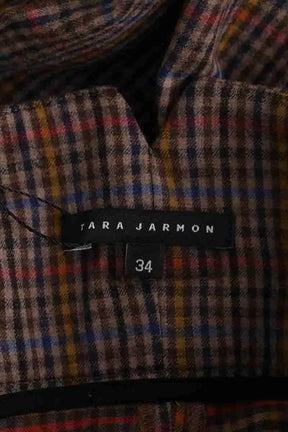Pantalon large Tara Jarmon Marron en Laine