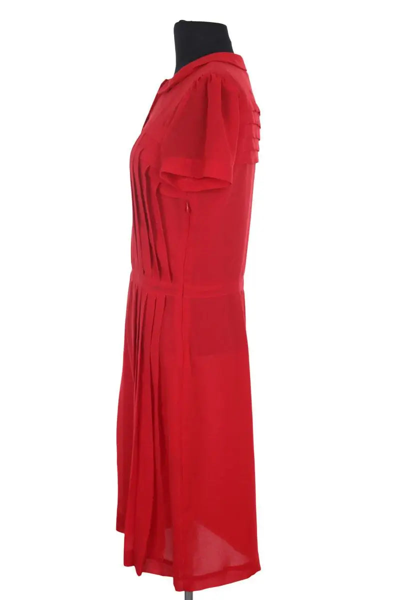 Robe manches courtes Ba&Sh Rouge en Synthétique