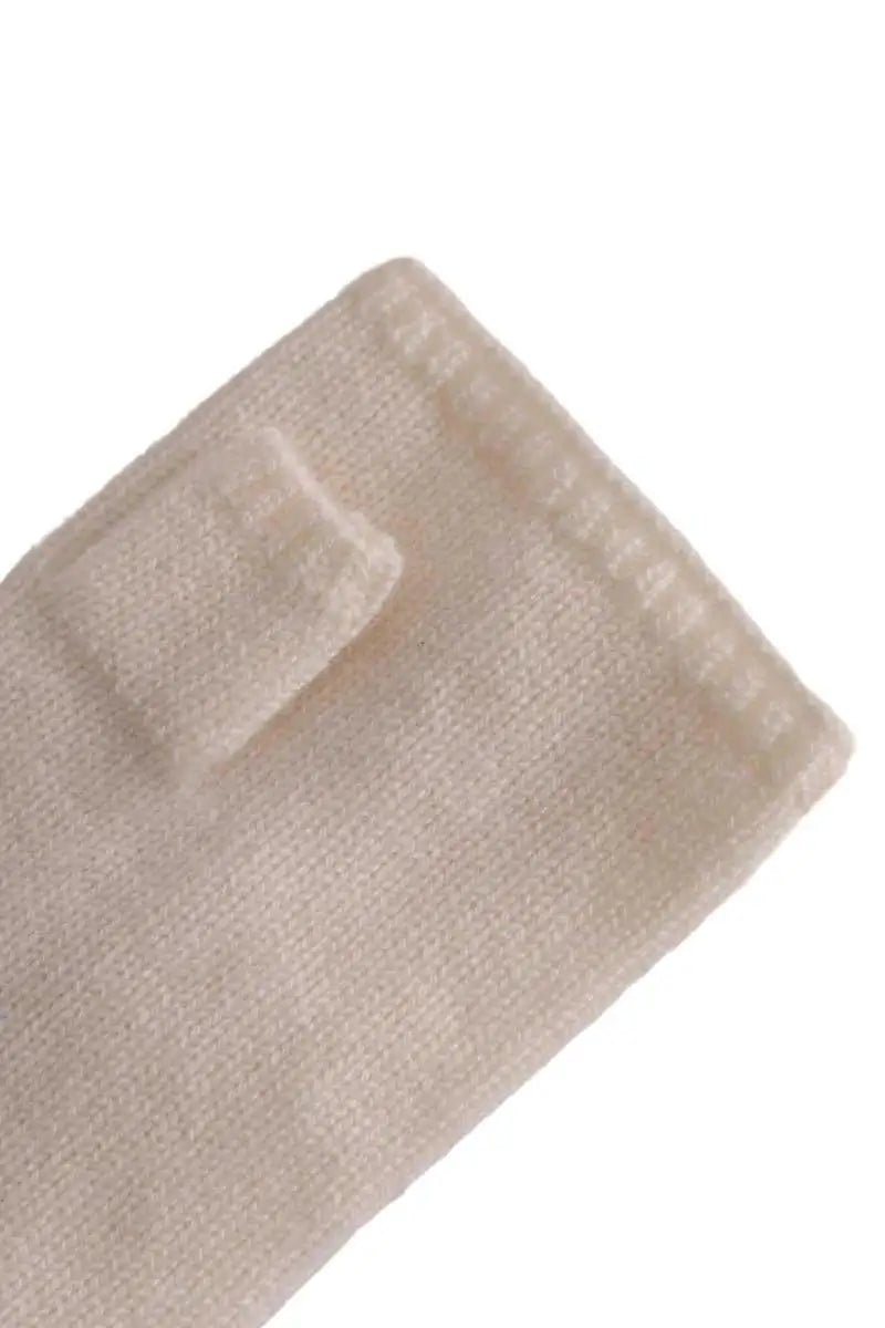 Gants Kujten Salen Blanc en Cachemire