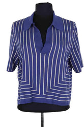Top Joseph Bleu en Viscose, taille L - Seconde Main