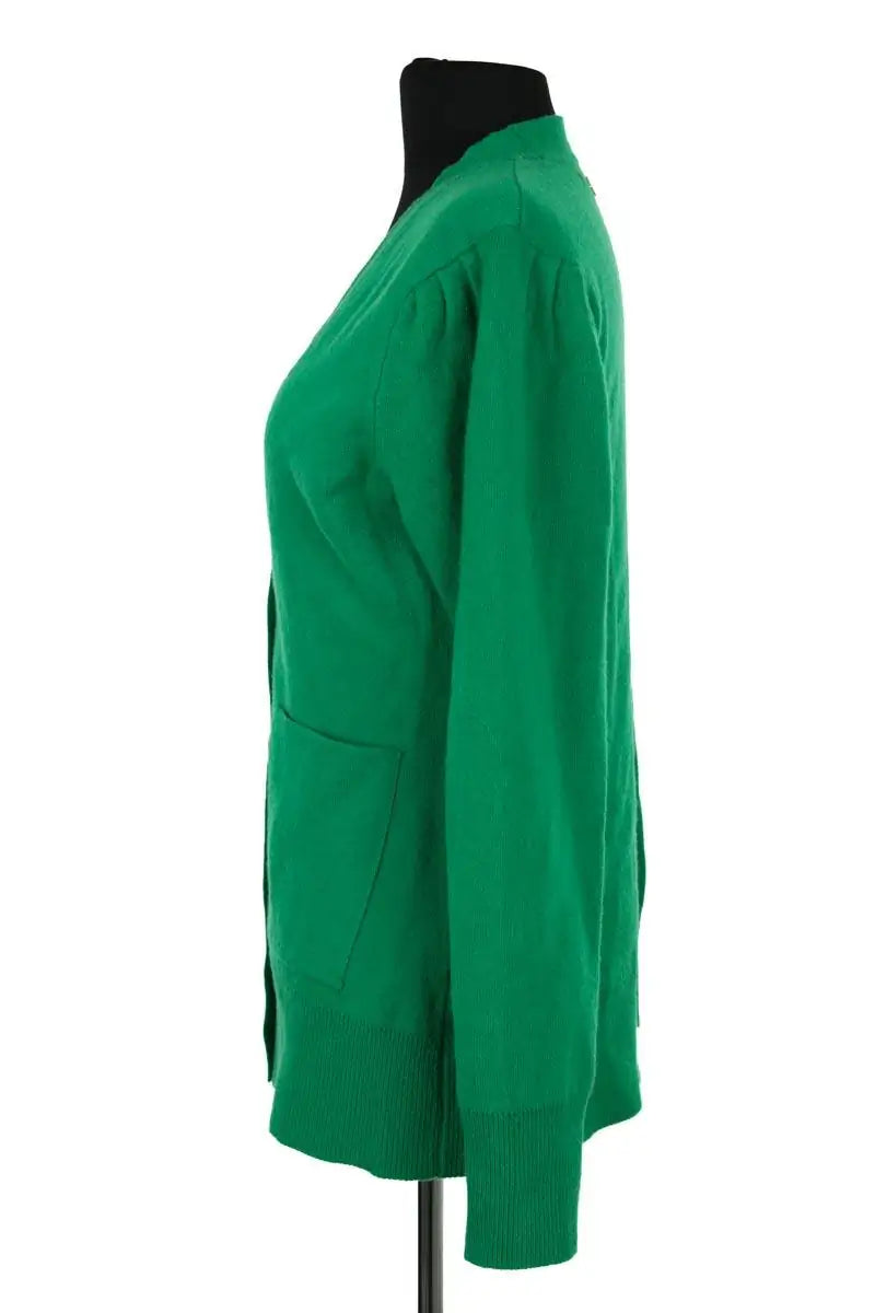 Cardigan Sandro Vert en Laine