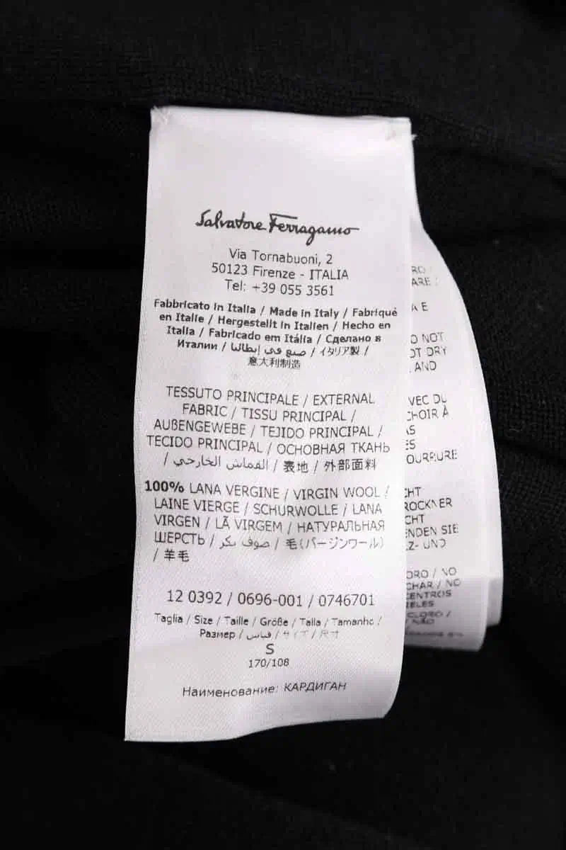 Blouson Salvatore Ferragamo Marron en Laine