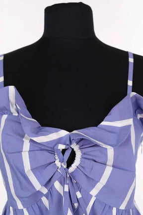 Top sans manche Maje Bleu en Coton