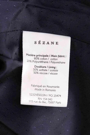 Veste Sézane Noir en Coton