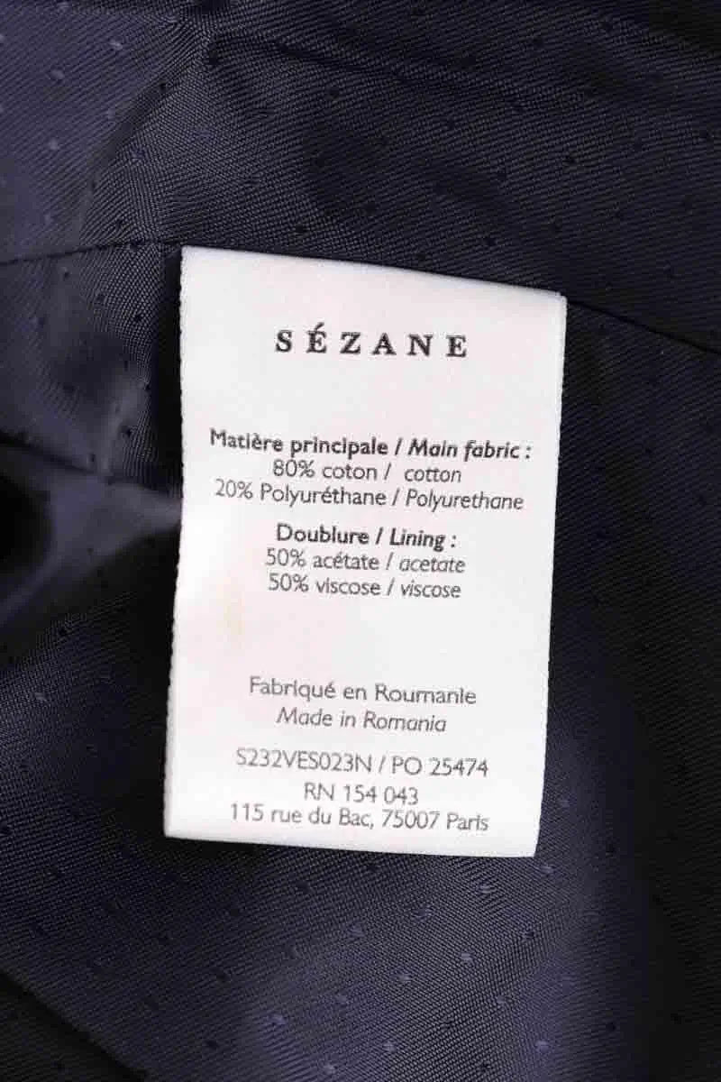 Veste Sézane Noir en Coton