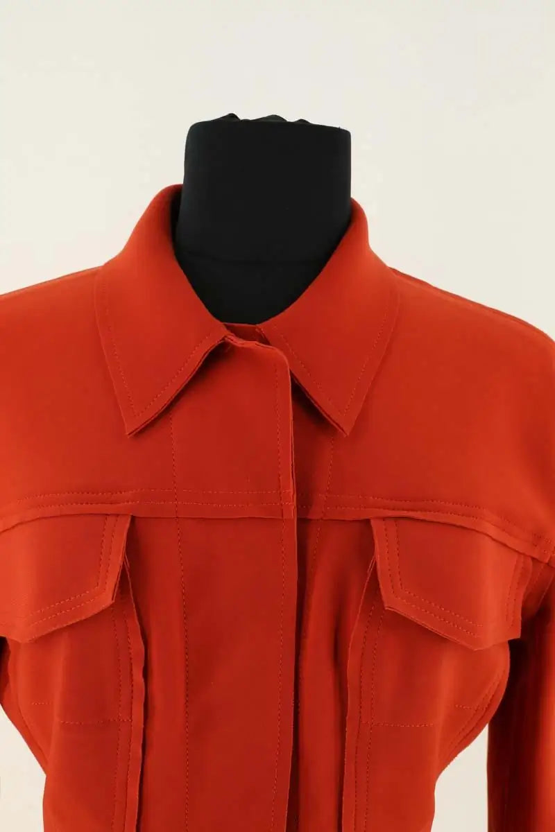 Gilet Norma Kamali Orange en Synthétique
