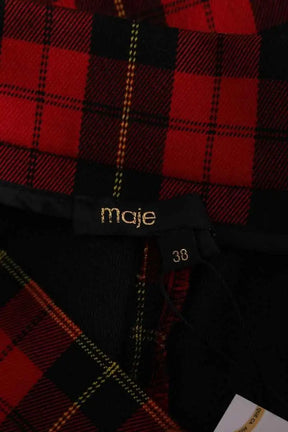 Jupe Maje Rouge en Synthétique