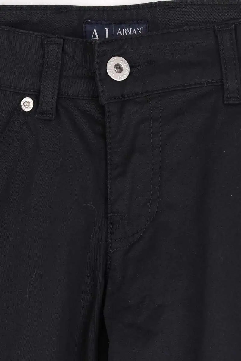 Bermuda Armani Jeans Noir en Coton