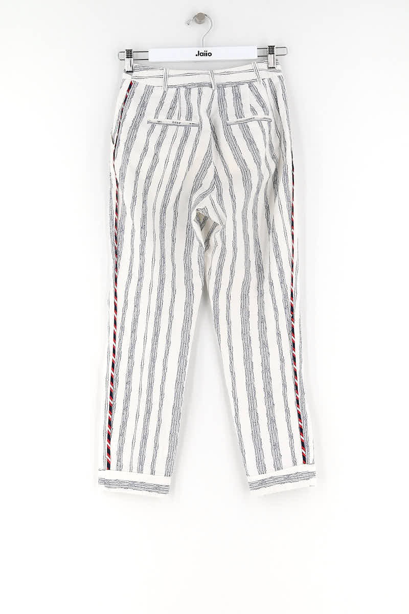 Pantalon droit Paule Ka  Blanc