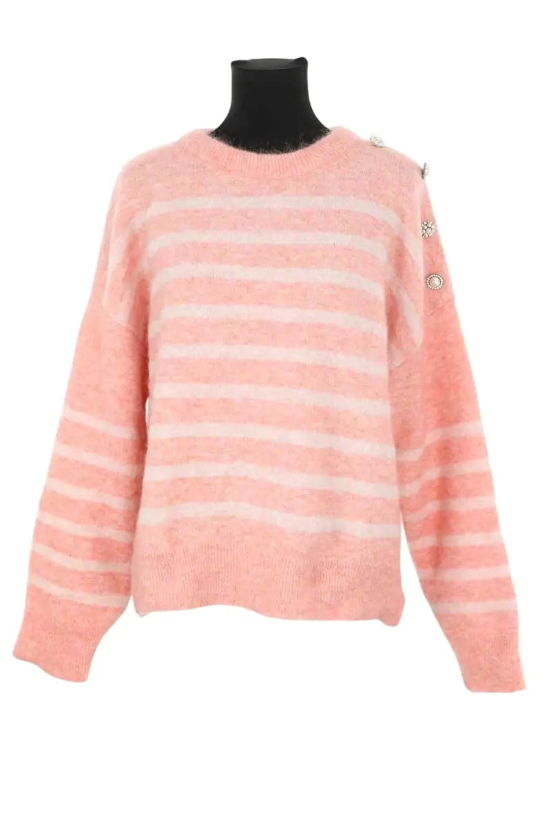 Pull Navy Paris  Rose