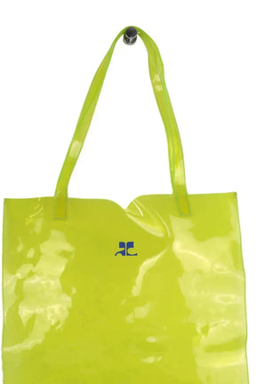 Cabas Courrèges Jaune en Synthétique
