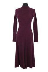 Robe Eric Bompard Bordeaux en Cachemire, taille S - Seconde Main