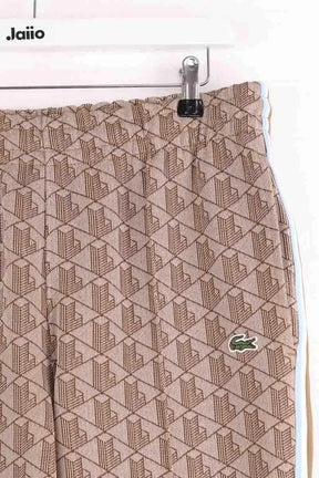 Pantalon droit Lacoste Marron en Coton