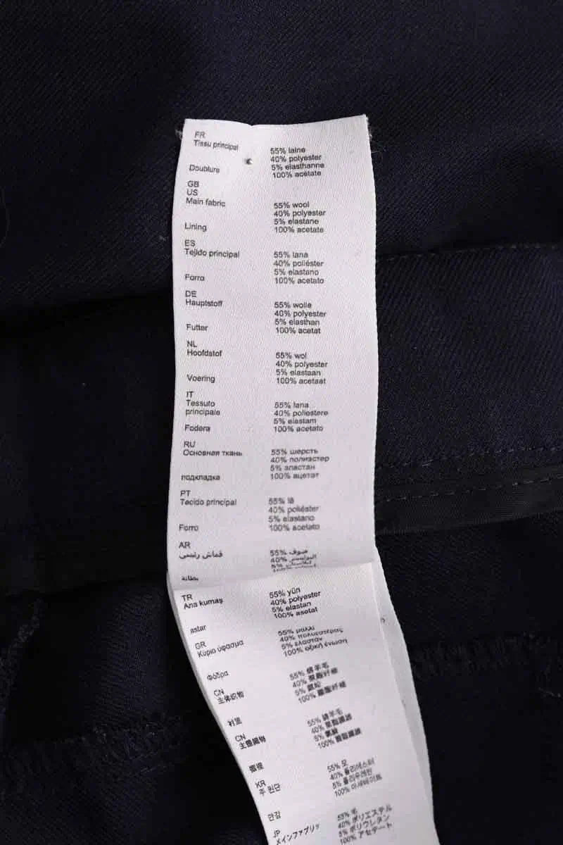 Pantalon droit Claudie Pierlot Bleu en Laine