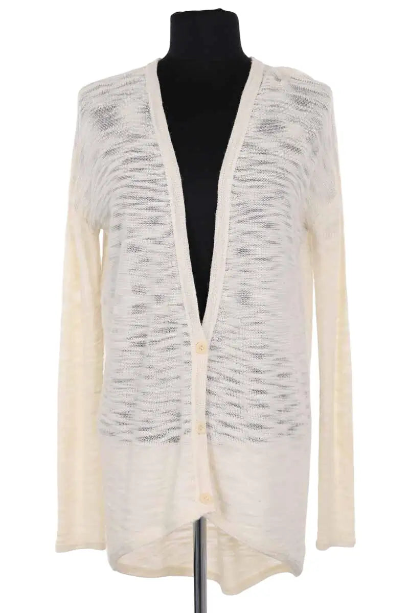 Cardigan Helmut Lang Beige en Synthétique, taille M - Seconde Main