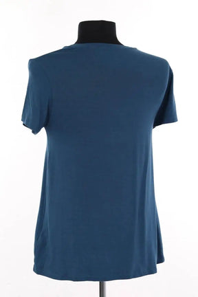 T-shirt Majestic Filatures Bleu en Viscose